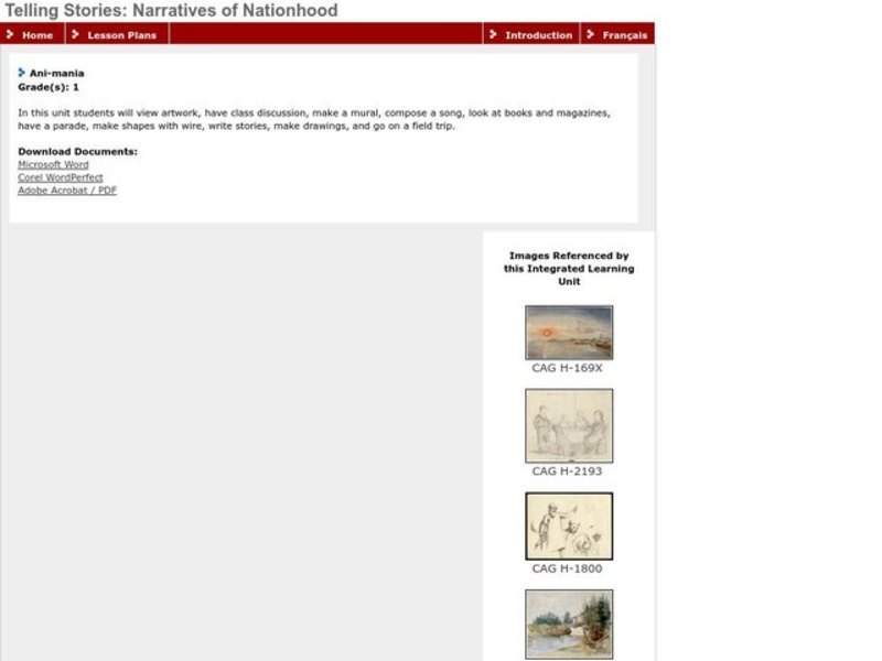 Ani-mania Lesson Plan