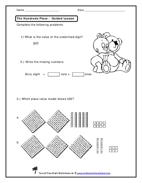 The Hundreds Place Worksheet