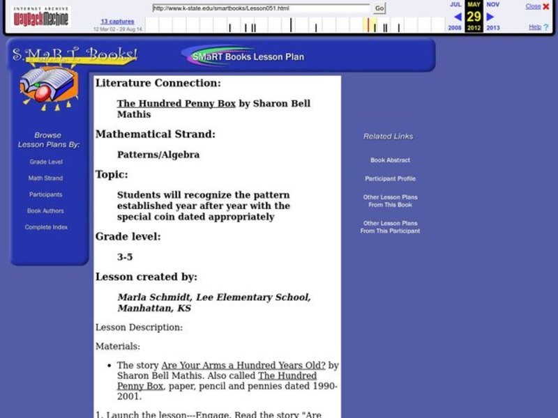 The Hundred Penny Box Lesson Plan