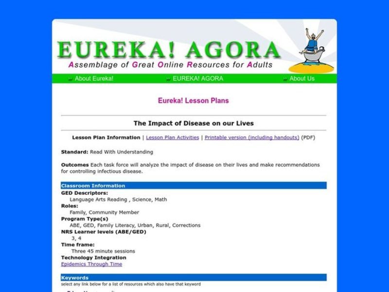 The Impact of Disease on our Lives Lesson Plan