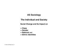 The Individual and Society Worksheet
