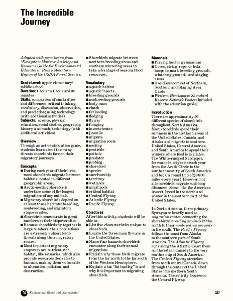 The Incredible Journey Lesson Plan