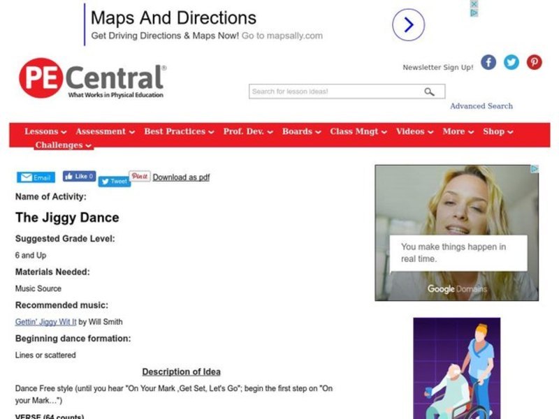 The Jiggy Dance Lesson Plan