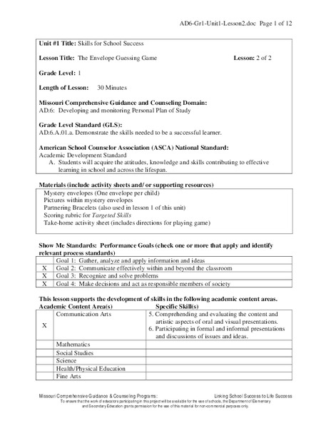 The Learning Book Unit Plan