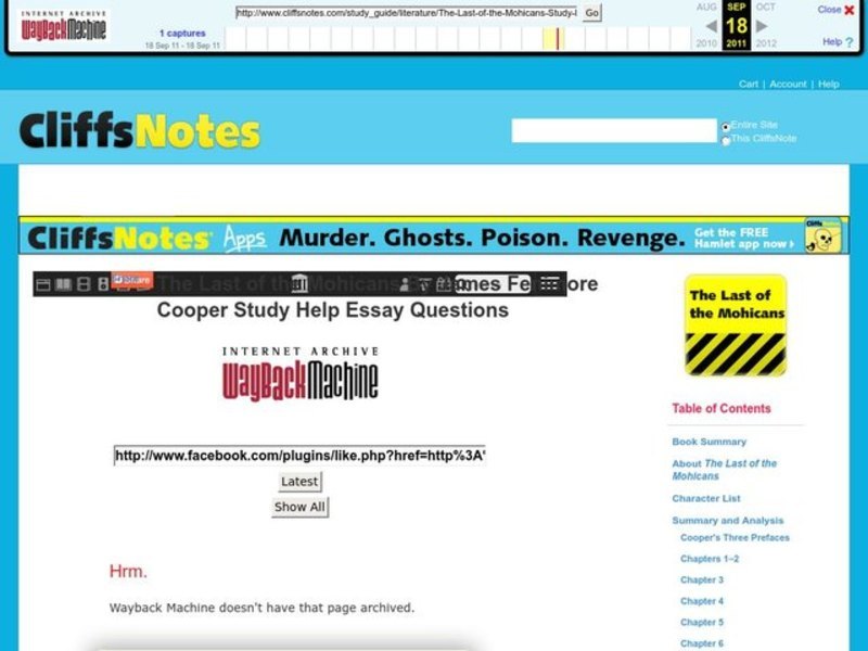 The Last of the Mohicans by James Fenimore Cooper Interactive