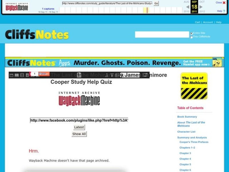 The Last of the Mohicans by James Fenimore Cooper Interactive