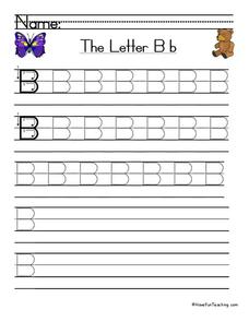 The Letter B Worksheet
