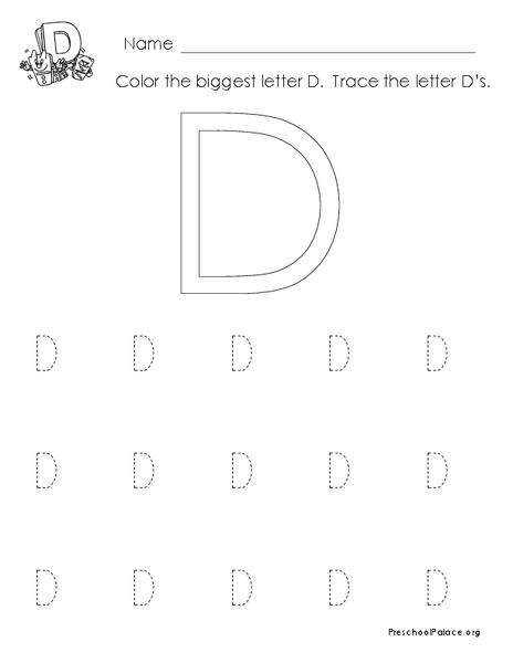 The Letter D Lesson Plan