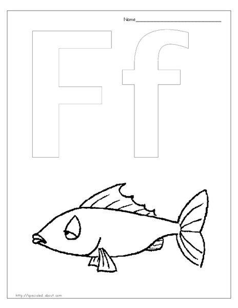 The Letter F Worksheet