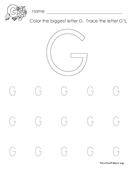 The Letter G Lesson Plan