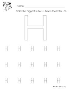 The Letter H Lesson Plan