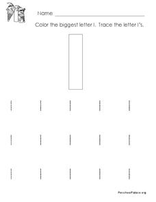 The Letter I Lesson Plan