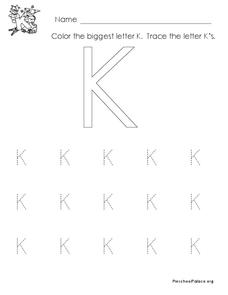 The Letter K Lesson Plan