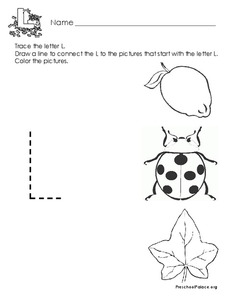 The Letter L Lesson Plan