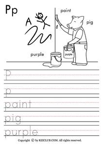 The Letter P Lesson Plan