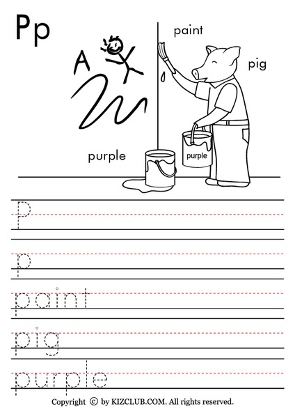 The Letter P Lesson Plan