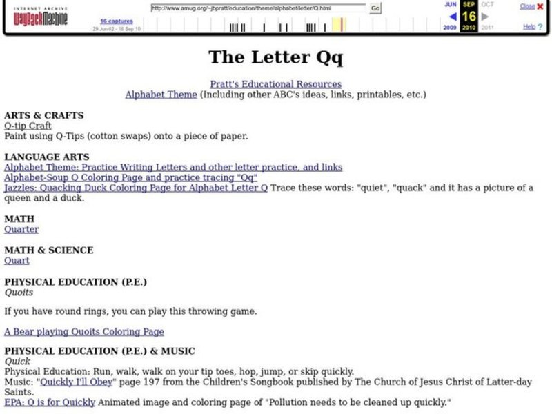 The Letter Qq Lesson Plan