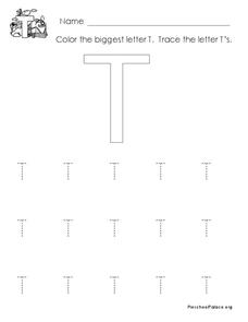 The Letter T Printables