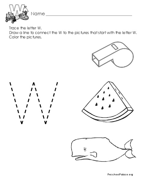 The Letter W Lesson Plan