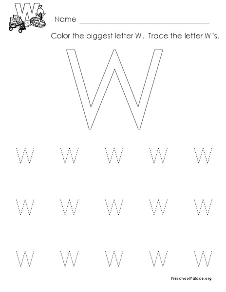 The Letter W Lesson Plan
