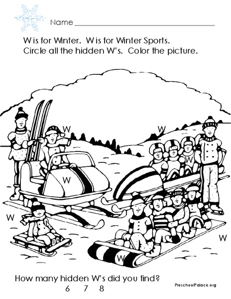 The Letter W Lesson Plan