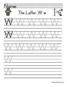 The Letter W Worksheet
