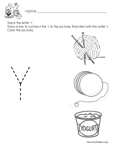 The Letter Y Printables