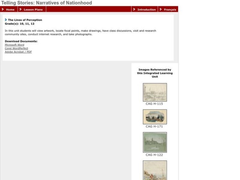 The Lines of Perception Lesson Plan