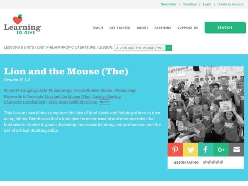 The Lion and the Mouse Lesson Plan