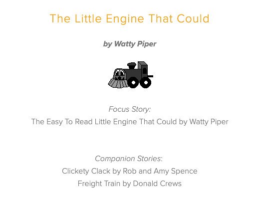 The Little Engine That Could Lesson Plan