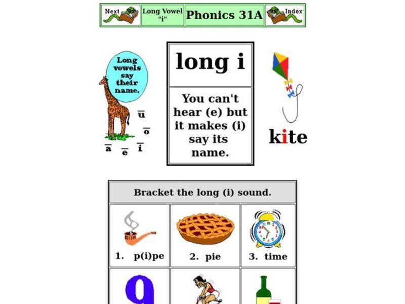 The Long I Sound Worksheet