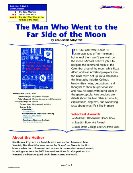 The Man Who Went to the Far Side of the Moon Lesson Plan