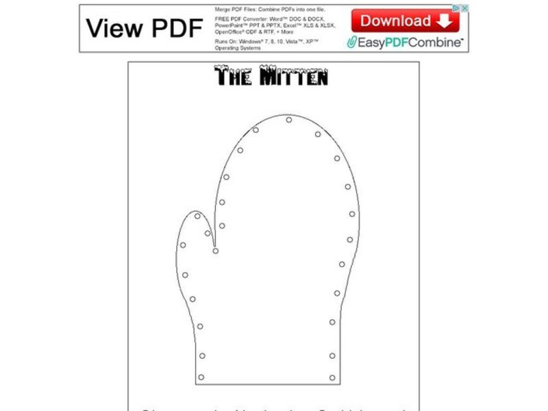 The Mitten Worksheet