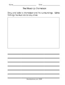 The Mixed-Up Chameleon Worksheet