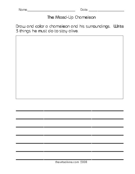 The Mixed-Up Chameleon Worksheet