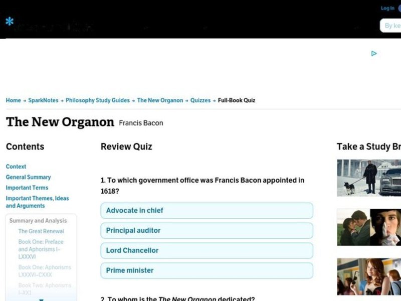 The New Organon      Interactive