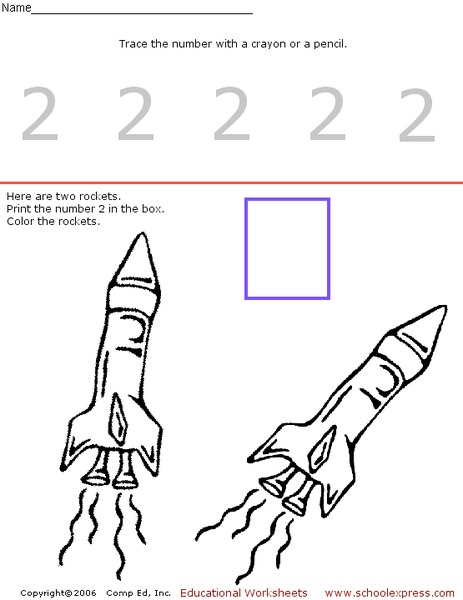 The Number 2 Worksheet