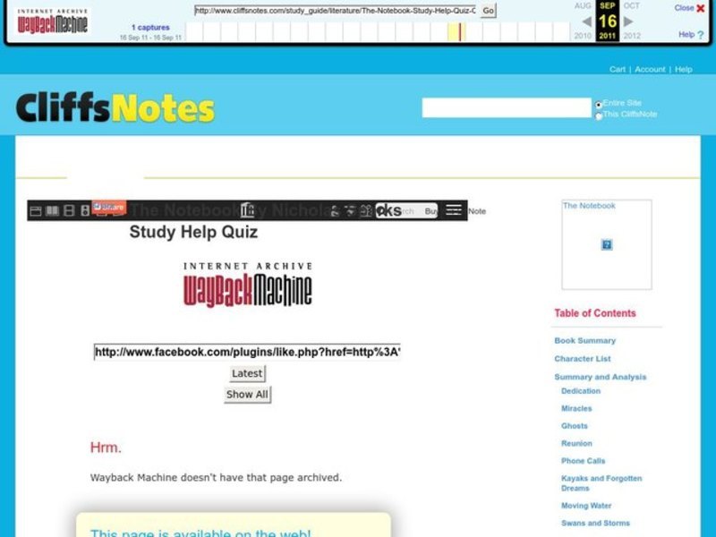 The Notebook by Nicholas Sparks Interactive