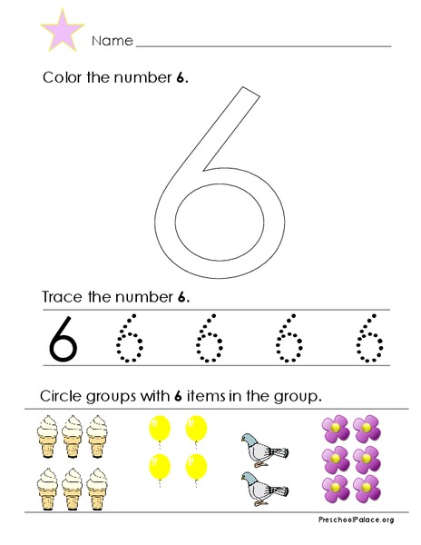 The Number 6 Lesson Plan