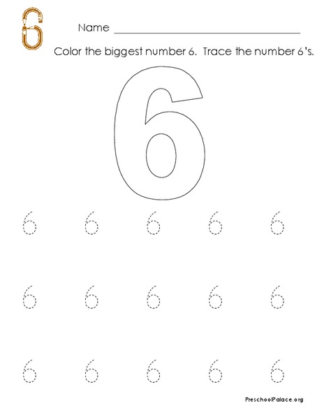 The Number 6 Lesson Plan