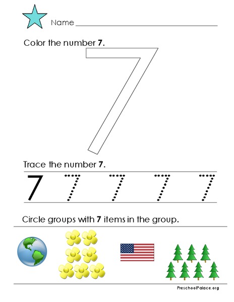 The Number 7 Lesson Plan