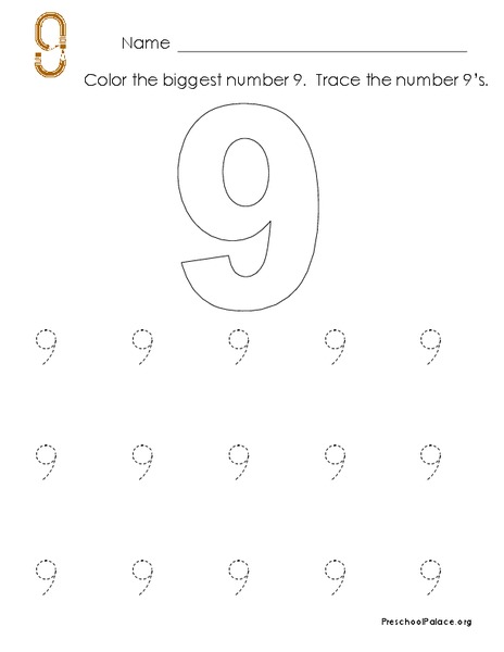 The Number 9 Lesson Plan