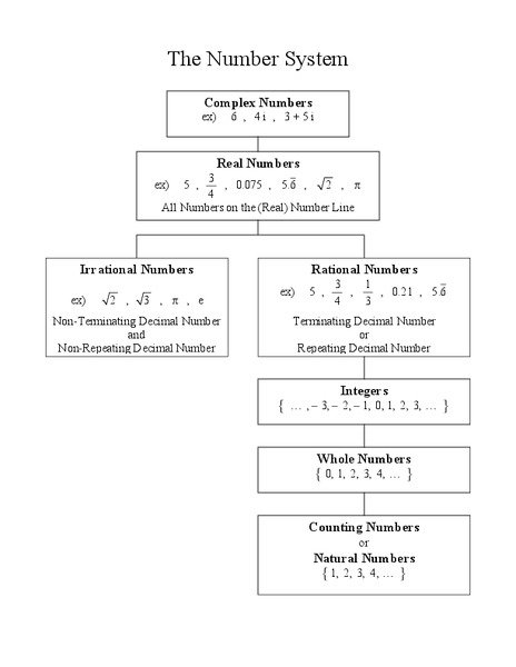 The Number System Handout