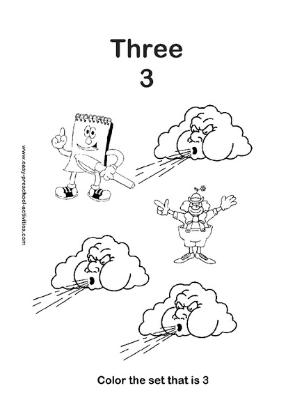 The Number Three Worksheet