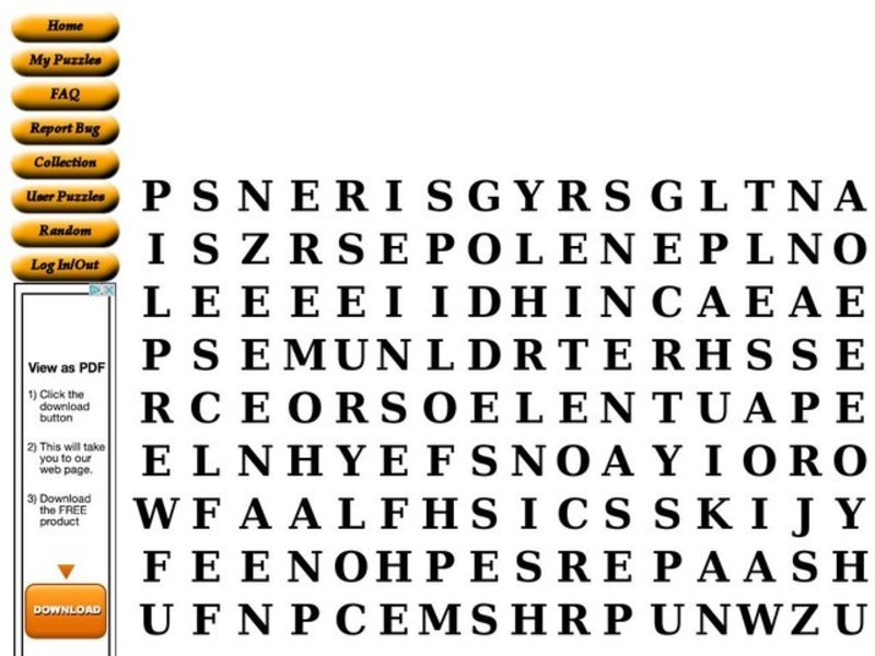 The Odyssey Word Puzzle Worksheet