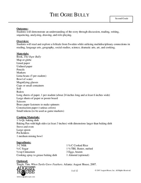 The Ogre Bully Lesson Plan