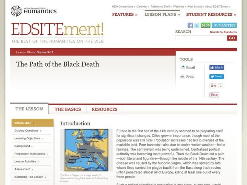The Path of the Black Death Lesson Plan