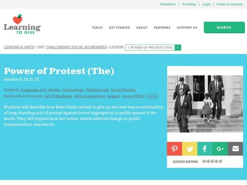 The Power of Protest Lesson Plan
