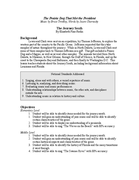 The Prairie Dog That Met the President Lesson Plan