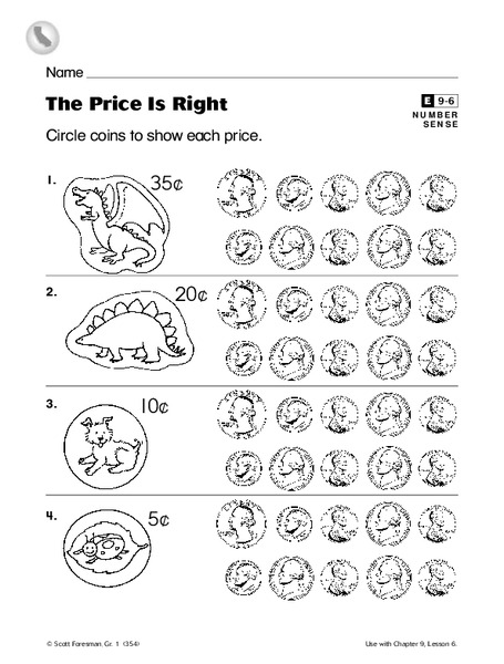 The Price is Right Worksheet